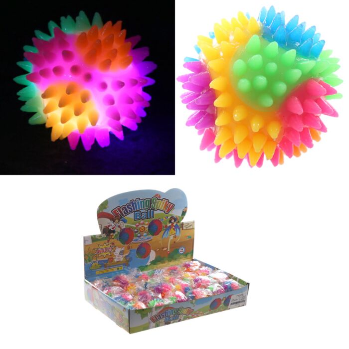 Palla Pazza Rimbalzante Luminosa - Riccio 5.5cm