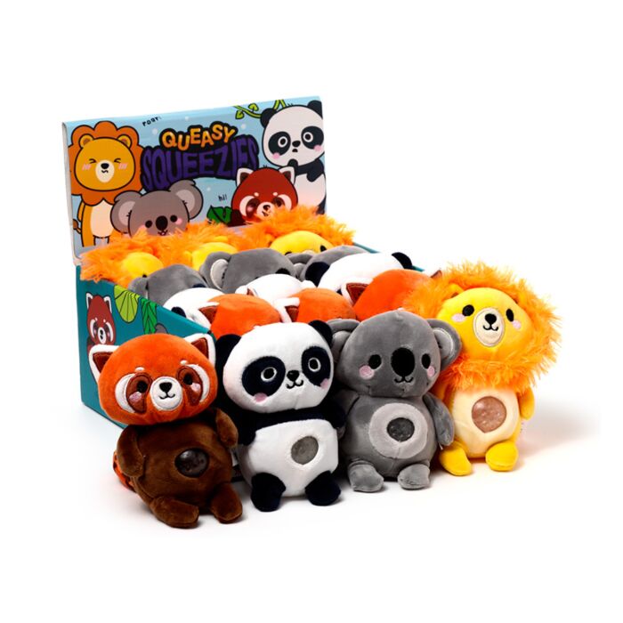 Antistress di Peluche - Animali - Zooniverse Mix #1 - Queasy Squeezies