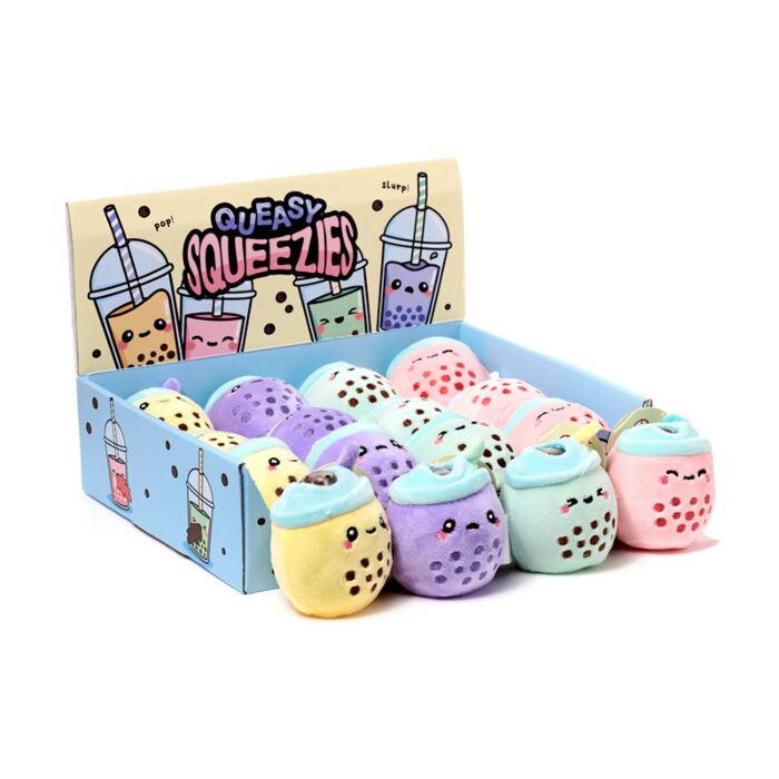Antistress di Peluche - Bubble Tea - Foodiemals - Queasy Squeezies