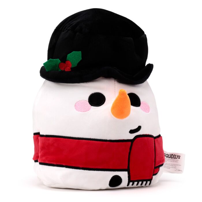 Cuscino di Peluche Natalizio - Cole il Pupazzo di Neve - Squidglys