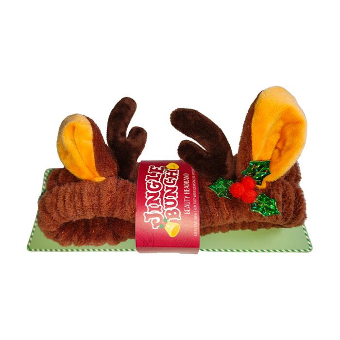 Fascia per Capelli in Peluche - Banda Natalizia - Renna