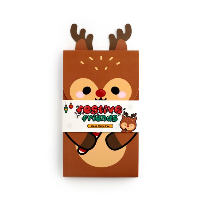 Quaderno Taccuino con Apertura Flip - Amici del Natale - Rudolph