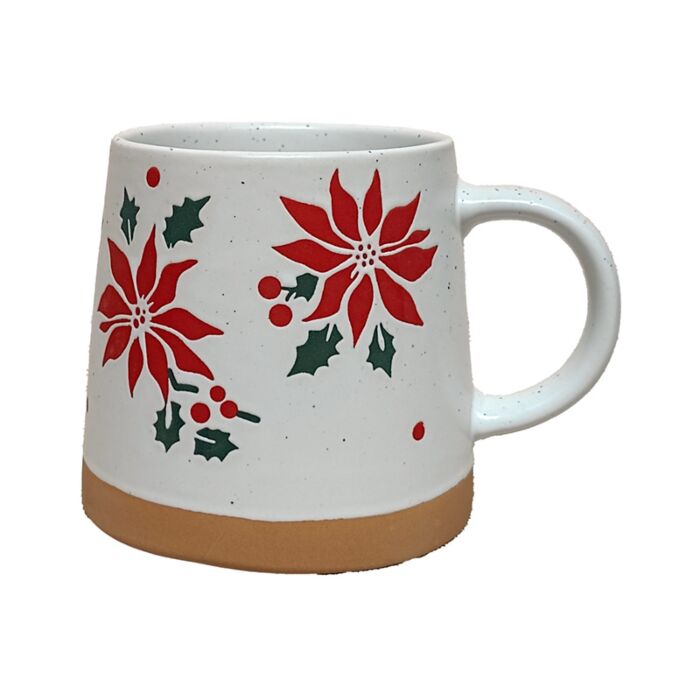 Tazza in Grès Porcellanato - Stella di Natale