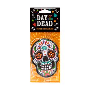 Profumatore per Auto - Teschio Messicano - Day of the Dead - Arancia