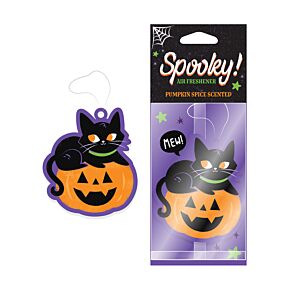 Profumatore per Auto - Gatto Nero & Zucca - Spooky - Zucca Speziata