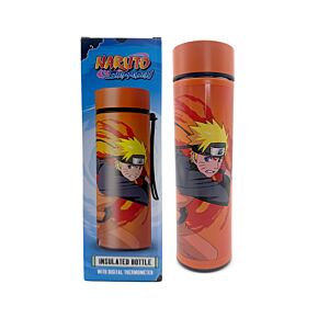 Bottiglia Termica in Acciaio con Termometro - Naruto Shippuden