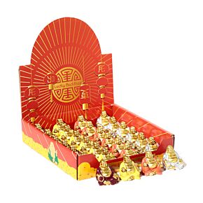 Mini Buddha Portafortuna con Espositore