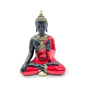 Buddha Thailandese - Rosso, Nero e Oro - Meditazione