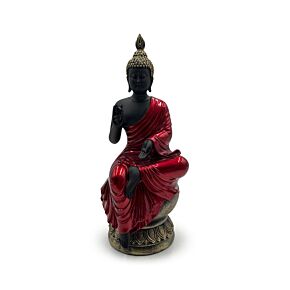 Buddha Thailandese -Rosso, Nero e Oro - Illuminazione
