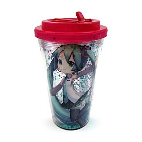 Bicchierone Infrangibile con Cannuccia - Hatsune Miku