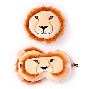 Cuscino da Viaggio con Maschera Relaxeazzz - Leone