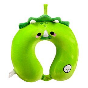 Cuscino da Viaggio in Memory Foam Relaxeazzz - Huck il Dinosauro