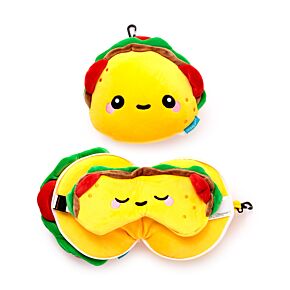 Cuscino da Viaggio con Maschera Relaxeazzz - Frida il Taco - Foodiemals