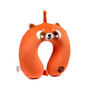 Cuscino da Viaggio in Memory Foam Relaxeazzz - Ru il Panda Rosso
