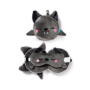 Cuscino da Viaggio con Maschera Relaxeazzz - Dexter il Pipistrello