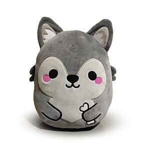 Cuscino di Peluche - Dorian, il Lupo - Animali Dolci - Squidglys