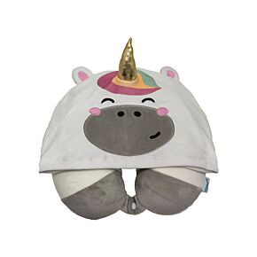 Cuscino da viaggio con Cappuccio - Astra l'Unicorno - Hoodeazzz - Animali dolci