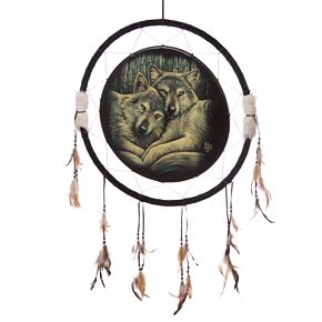 Acchiappasogni - Coppia di Lupi Innamorati - Lisa Parker 62cm