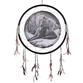 Acchiappasogni - Snow Kisses Wolf - Lupi - Lisa Parker - 60cm