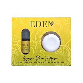 Set Diffusore di Aromi in Gesso e Olio Profumato - Limone e Bergamotto - Eden
