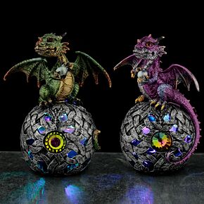 Drago Celtico degli Elementi con Sfera a LED