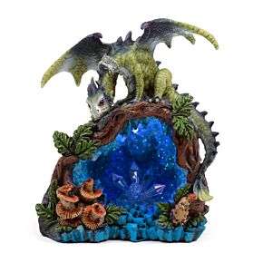 Baby Drago della Foresta - Caverna di Cristallo LED - Sogni d'Oro