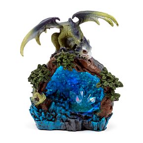 Baby Drago della Foresta - Tana di Cristallo LED - Sogni d'Oro