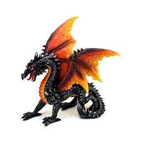 Drago della Leggenda Oscura - Drago d'Ossidiana del Fuoco Protettore della Notte