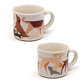 Set di 2 Tazzine da Caffè in Porcellana - Cani - Barks