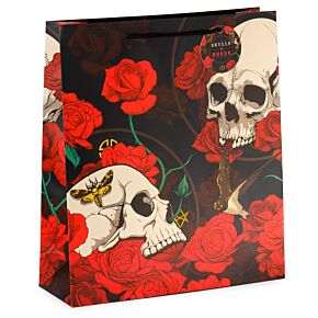 Busta Regalo - Teschi e Rose - Rose Rosse - XL