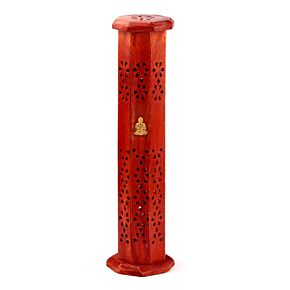 Brucia Incenso a Torre in Legno di Mango - Buddha Thailandese