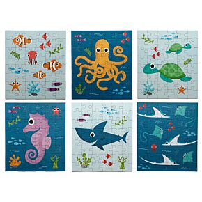 Puzzle a Sorpresa in Cartone Riciclato - 48pz - Animali Marini