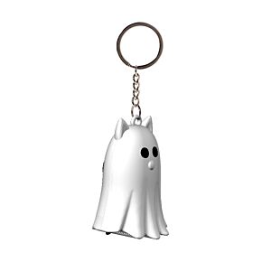Portachiavi 3D in PVC - Fantasma - Spooky  Gatto