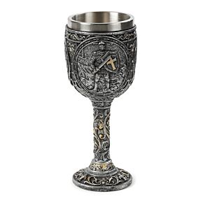 Calice Decorativo - Cavaliere e Castello