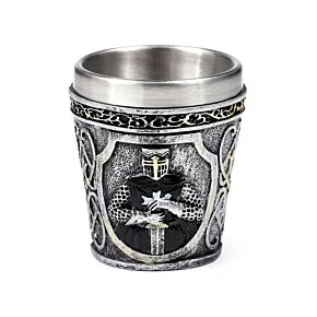 Bicchiere Decorativo da Shot - Cavaliere Medievale Nero