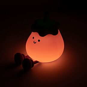 Lampada Notturna a LED con Supporto per Telefono - Melanzana - Foodiemals