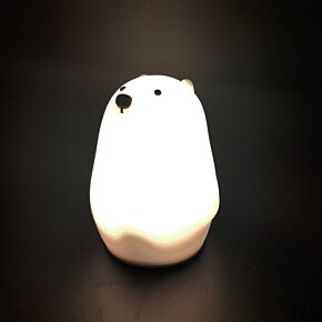 Lampada Notturna a LED Cambia Colore - Orso Polare - Animali Dolci