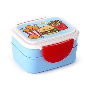 Porta Pranzo Bento con Posate e Chiusura a Clip - Foodiemals