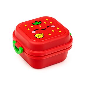 Porta Pranzo Bento con Chiusura a Clip - Elidi la Fragola - Foodiemals