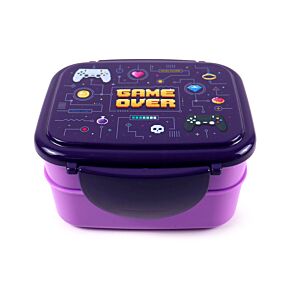 Porta Pranzo Bento con Posate e Chiusura a Clip -  Game Over