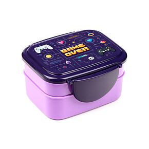 Porta Pranzo Bento con Posate e Chiusura a Clip -  Game Over