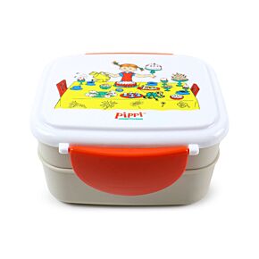 Porta Pranzo Bento con Posate e Chiusura a Clip - Pippi Calzelunghe