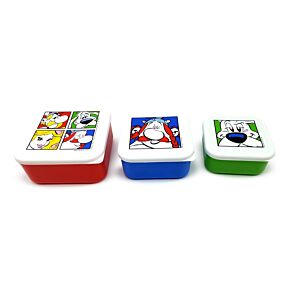 Set di 3 Contenitori per Alimenti M/L/XL - Asterix, Obelix e Idefix (2025)