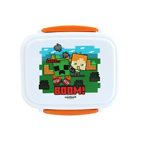 Porta Pranzo Bento con Posate e Chiusura a Clip - Minecraft 555 BOOM