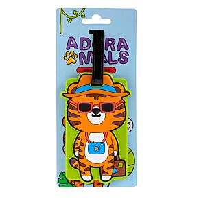 Etichetta per Bagagli in PVC - Alfie la Tigre - Animali Dolci - Selvatici