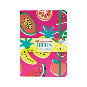 Quaderno A5 a Righe in Carta Riciclata - Frutta Estiva