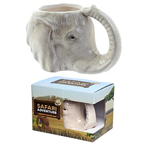 Tazza in Ceramica a Forma di Testa di Elefante