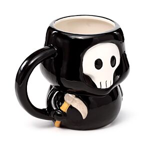 Tazza in Ceramica a Forma di Nera Mietitrice - Skull Boy