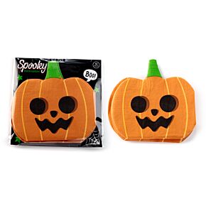 Tovaglioli di carta 3 veli - Confezione da 12 - Zucca di Halloween
