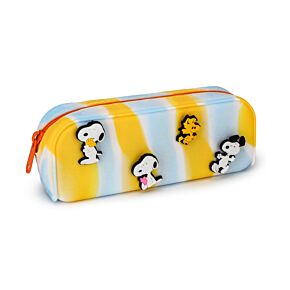 Astuccio in Silicone con Decorazioni - Snoopy & Woodstock - Peanuts